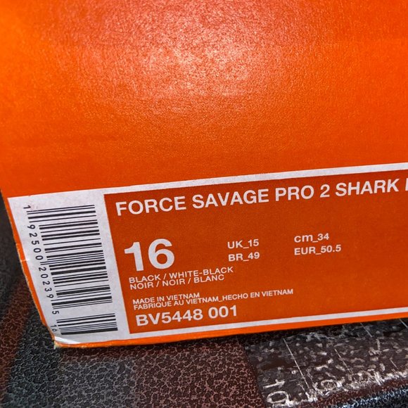 Nike Force Savage Pro 2 Shark-Black Football Cleats BV5448-001 Men Size NEW main image 3